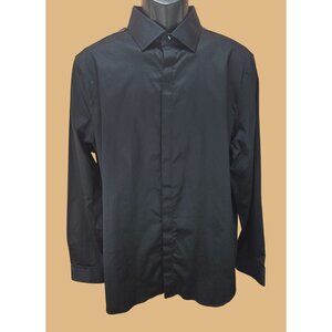 Karl Lagerfeld Paris Mens Studded Black Shirt Large